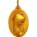 M�daille Vierge Or Jaune. - A. AUGIS -