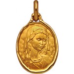 M�daille Vierge Or Jaune. - A. AUGIS -