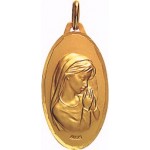 M�daille Vierge Or Jaune. - A. AUGIS -