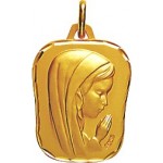 M�daille Vierge Or Jaune. - A. AUGIS -
