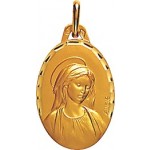 M�daille Vierge Or Jaune. - A. AUGIS -