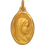 M�daille Vierge Or Jaune. - A. AUGIS -
