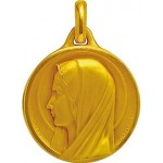 M�daille Vierge Or Jaune. - A. AUGIS - 