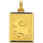 M�daille Zodiaque Or jaune.BELIER.