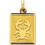 M�daille Zodiaque Or jaune.CANCER.