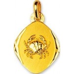 M�daille Zodiaque Or Jaune.CANCER.