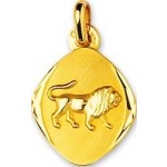 M�daille Zodiaque Or Jaune.LION.