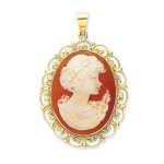 Pendentif Cam�e Or Jaune.