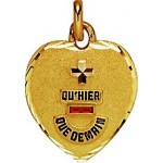 Pendentif M�daille d'Amour Or Jaune.