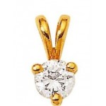 Pendentif Or jaune Diamant.