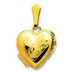 Pendentif Or Porte-Photos Coeur.