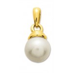 Pendentif Perle d'Eau Douce Or Jaune.