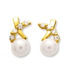 Perles d'eau douce Or Jaune Oxyde.