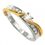Solitaire 2 ors Diamants.