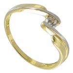 Solitaire 2 ors Oxyde de zirconium.