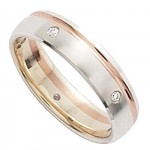 Alliance Femme 2 ors Diamants.