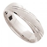 Alliance Homme Or blanc.