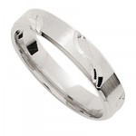 Alliance Homme Or blanc.