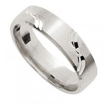 Alliance Homme Or blanc.