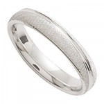 Alliance Homme Or blanc.