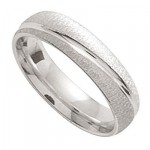 Alliance Homme Or blanc.