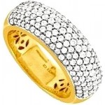 Bague 2 Ors Diamants.