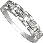 Bague Or blanc Diamants.