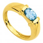Bague Or jaune Topaze fine.