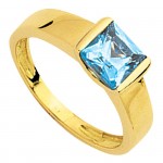 Bague Or jaune Topaze fine.