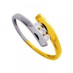 Bague Trilogie Diamants 2 Ors.