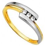 Bague Trilogie Diamants 2 Ors.