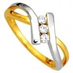 Bague Trilogie Diamants 2 Ors.
