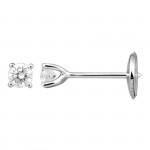 Boucles d'Oreilles Diamants Or Blanc 0.28 ct.