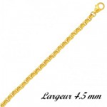Bracelet maille Jaseron massif Or Jaune.