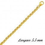 Bracelet maille Jaseron massif Or Jaune.