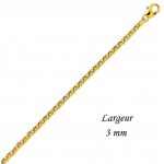 Bracelet maille Jaseron Or jaune.