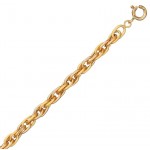 Bracelet Or Jaune For�at Double Antillais.