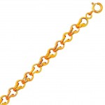 Bracelet Or Jaune Gros Sirop Antillais. 