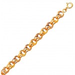 Bracelet Or Jaune Gros Sirop Antillais. 
