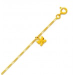 Cha�ne de Cheville Or Jaune Papillon.