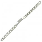 Gourmette Identit� Argent 8 mm.