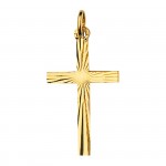 Pendentif Croix Or jaune.