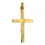 Pendentif Croix Or jaune.
