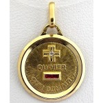 Pendentif M�daille d'Amour Or Jaune.