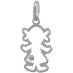 Pendentif petite fille ajour�e - A.AUGIS -