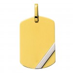 Pendentif Plaque 2 ors.
