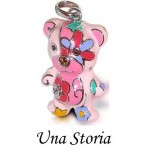 Pendentif UNA STORIA _ Ourson Rose.
