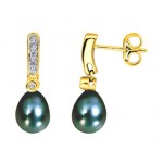 Perles de TAHITI Or Jaune Diamants.