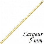 Bracelet Homme Or jaune maille altern�e.
