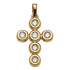 Pendentifs Croix Or Femme